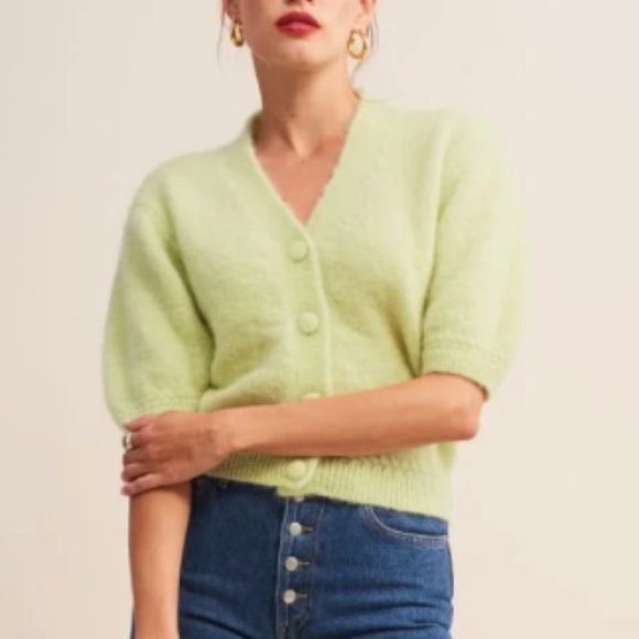 Rouje NONO Cardigan (green) (size 34) (NwoT) - Picture 4 of 6